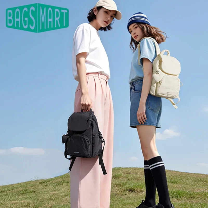 bagsmart mini sac à dos mignon pour femme, léger, imperméable, décontracté, pour l'université, l'école, les trajets quotidiens, le bureau, les voyages