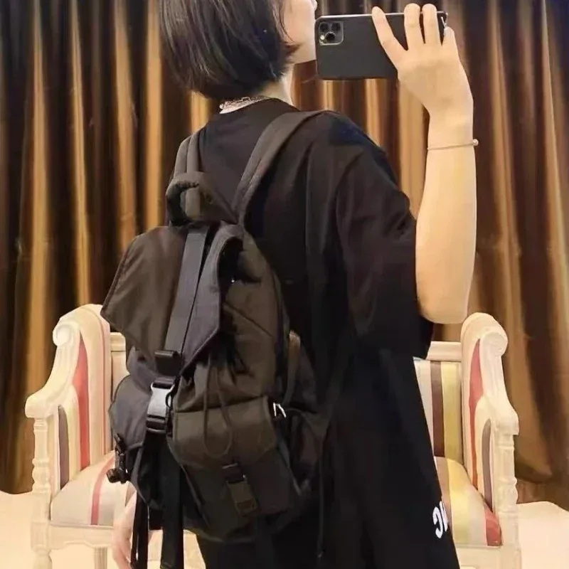 sac à dos en nylon 2026, sac à dos noir minimaliste meicheng, nouveau sac de voyage léger grande capacité