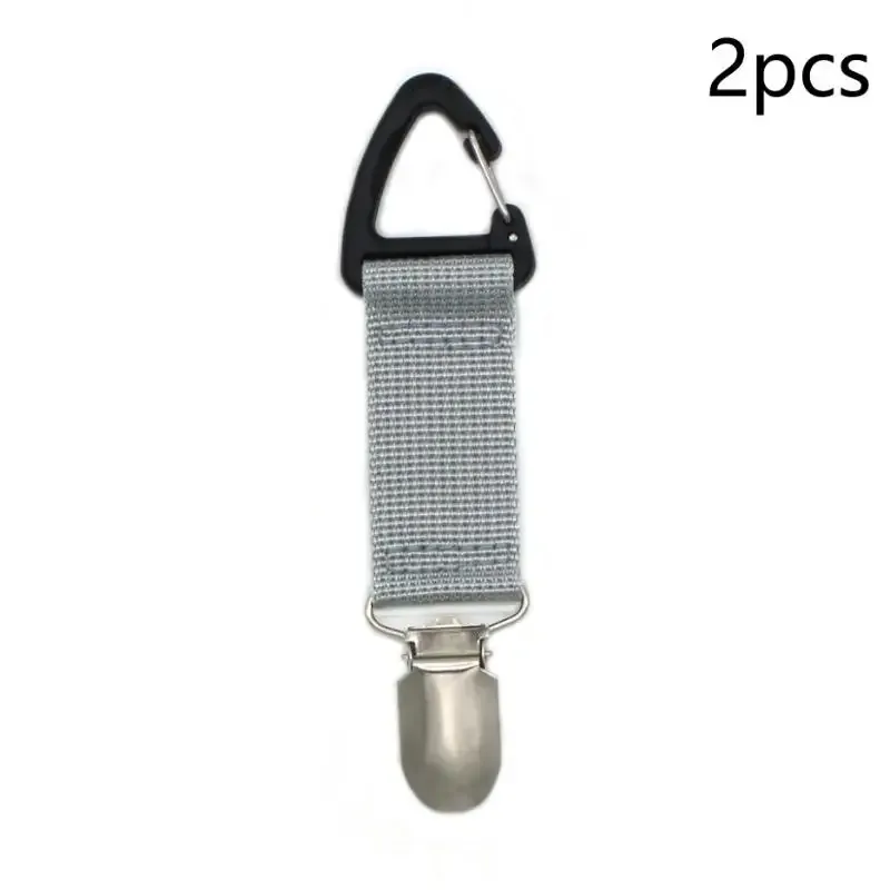 clip de chapeau portable multi-usages, support de chapeau de paille de voyage, clip de sac, organisateur de gants pour camping et accessoires d'équipement extérieur