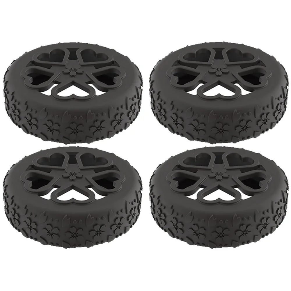 housses de protection de roues de bagages en silicone de qualité supérieure, antichoc silencieux, couverture de roues de valise durable, couverture de roulettes de boîte de trolley, 4 pièces