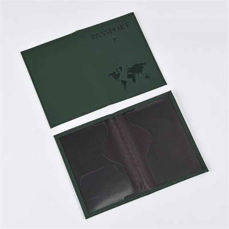 plan aérien accessoires de voyage porte-passeport couverture d'identité femmes hommes portable rose carte bancaire passeport affaires portefeuille en polyuréthane étui titulaire