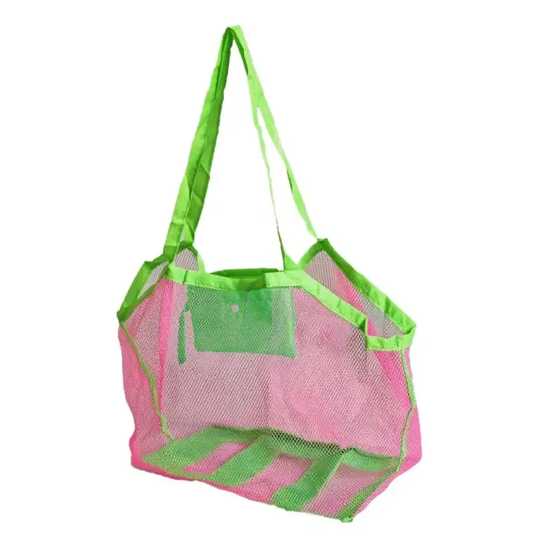 sac de rangement pour jouets de plage pour enfants, sac de rangement pliable et portable en maille pour collecter les outils de fouille du sable, pour les vacances, 1 pièce
