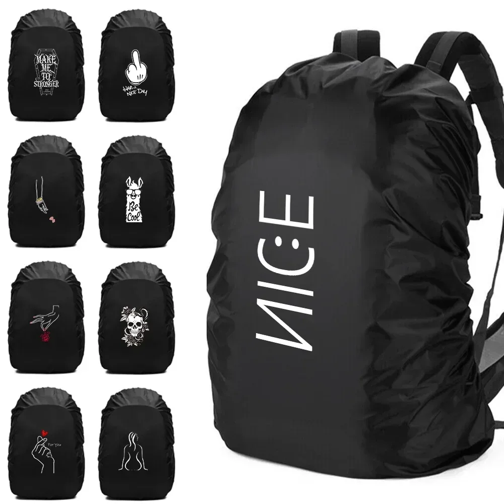 Sac à dos imperméable pour homme, housse de pluie, sport de plein air, cyclisme de nuit, housse de pluie légère, sac de sécurité, camping, randonnée, 20L-75L
