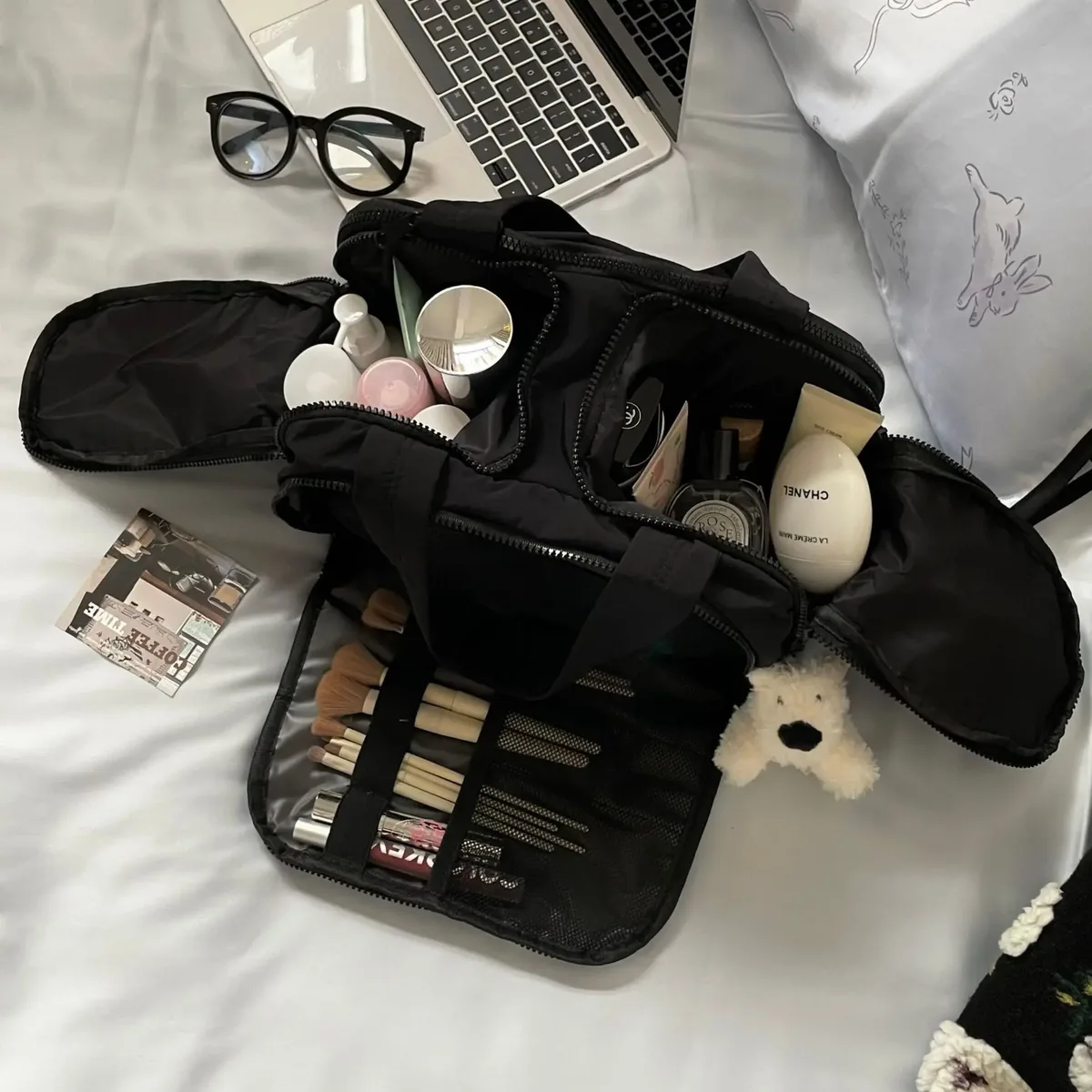 nouveau sac à cosmétiques pour femmes, sac de rangement portable, sac de maquillage de luxe de grande capacité, organisateur de voyage, sacs de toilette essentiels