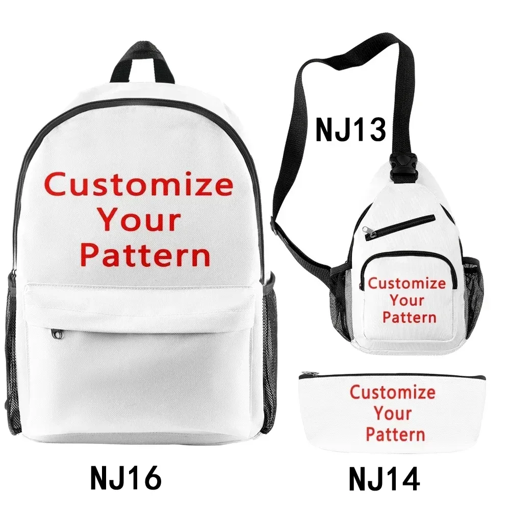 sac à dos personnalisé école enfant sacs à dos adulte sac à dos personnalisé sac à dos cosplay zip pack trois pièces ensemble voyage sac à dos