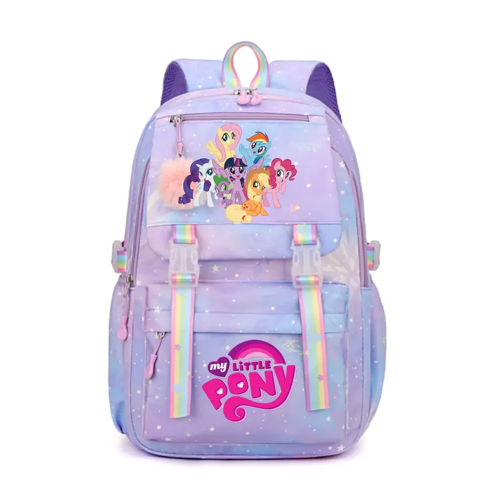my little pony sac à dos imperméable de grande capacité pour femmes et filles, sac à dos léger pour l'école, sac à dos de voyage décontracté