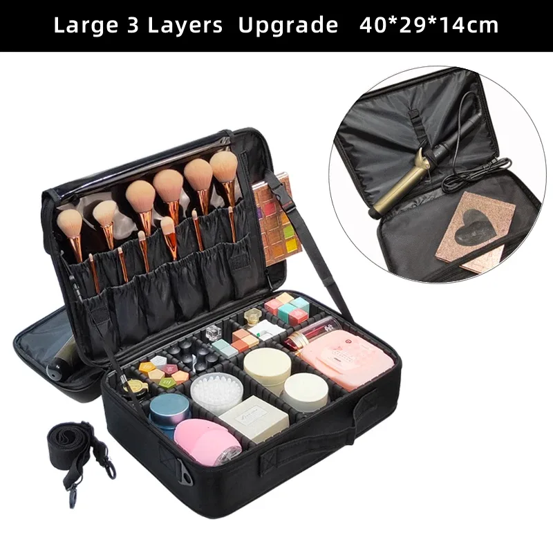 nouvelle mode femmes sac cosmétique voyage maquillage professionnel boîte de maquillage cosmétiques pochette sacs trousse de beauté pour maquilleur