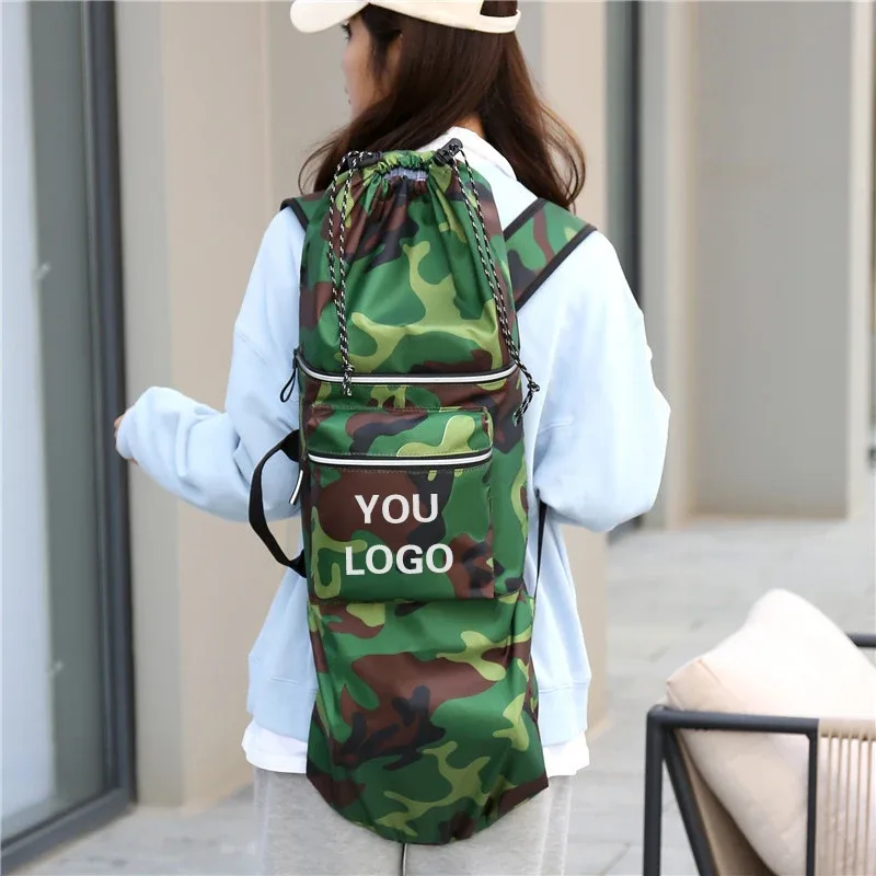 sac de skateboard personnalisé avec logo imprimé, sac à double espion de souhait, léger et étanche, sac à dos pour planche de surf terrestre, nom de bricolage