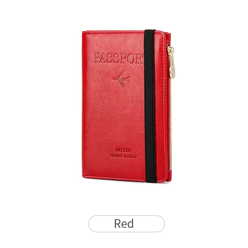 sac de protection pour passeport bloquant rfid, porte-livres pour femmes/hommes, porte-passeport pour voyage, portefeuille pour passeport essentiel