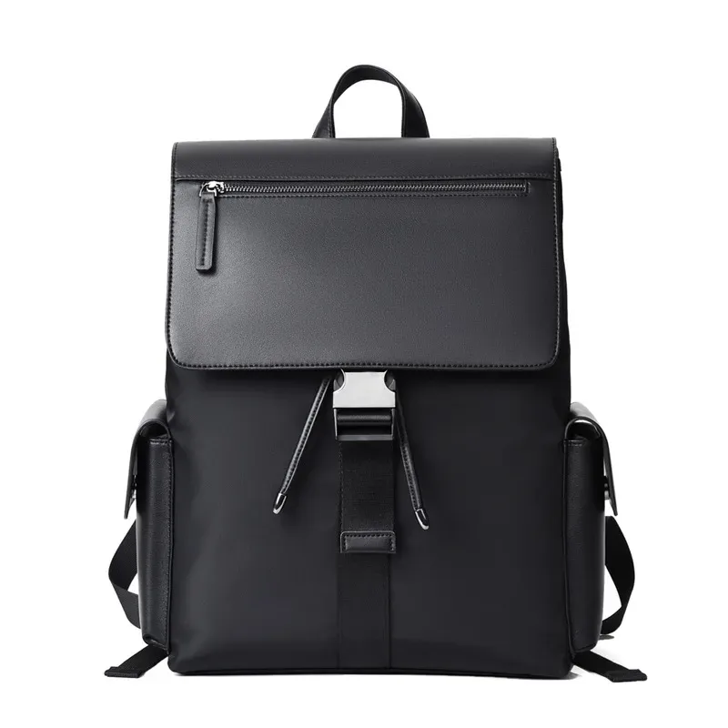 sac à dos pour ordinateur portable d'affaires en cuir pour hommes, cartable de grande capacité pour étudiants, sac à dos de voyage étanche pour embarquement