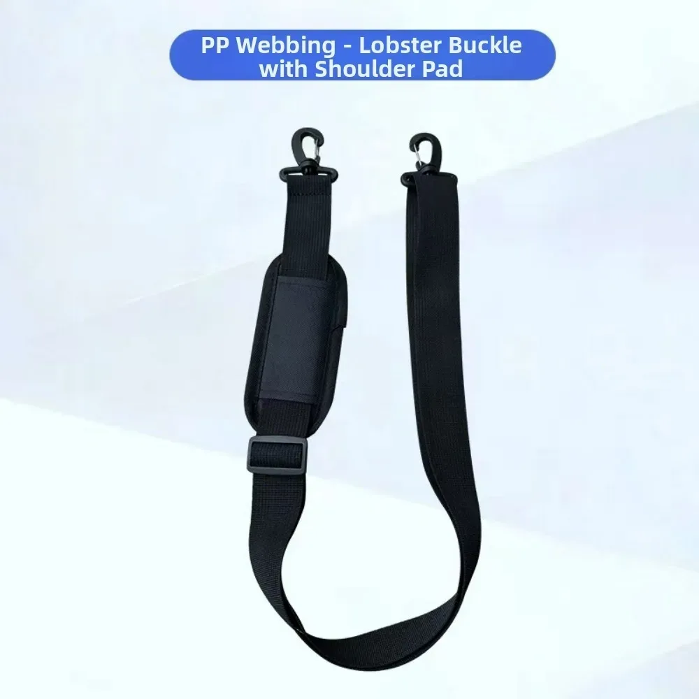 sangle de sac d'ordinateur détachable et respirante, sangle d'épaule réglable antidérapante avec coussin, accessoires pour sacs de voyage noirs