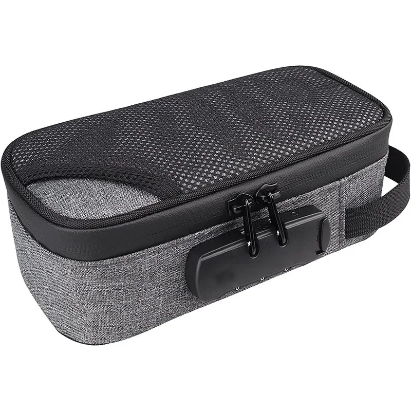 nouveau sac de rangement avec serrure à combinaison, étui de rangement de voyage portable pour hommes/femmes, boîte de maquillage verrouillable, sacs à main de toilette de beauté