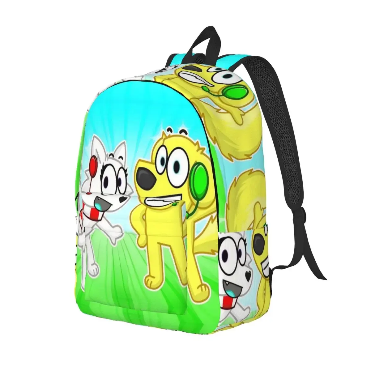 hamburger superdog tyler snowi foxs sac à dos primaire lycée étudiant dessin animé bookbag hommes femmes sac à dos randonnée
