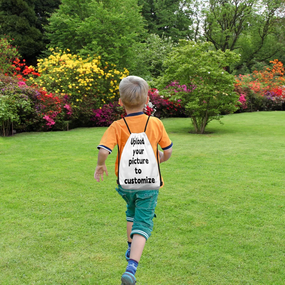 sac à dos personnalisé avec cordon de serrage, sac à bandoulière léger pour voyage, randonnée, pique-nique, cadeau pour la famille et les amis