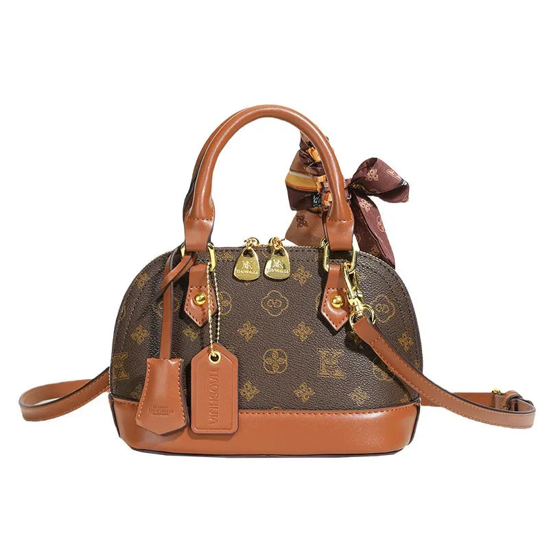 sac à main de luxe pour femme, imprimé rétro, polyvalent, sac à bandoulière pour les trajets quotidiens, grande capacité, sac fourre-tout tendance pour un usage quotidien