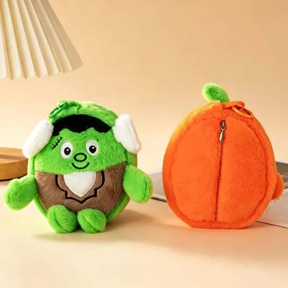 sac fourre-tout d'halloween de couleur unie, mini sac à main de dessin animé peu encombrant, pliable rapidement et ultra-léger