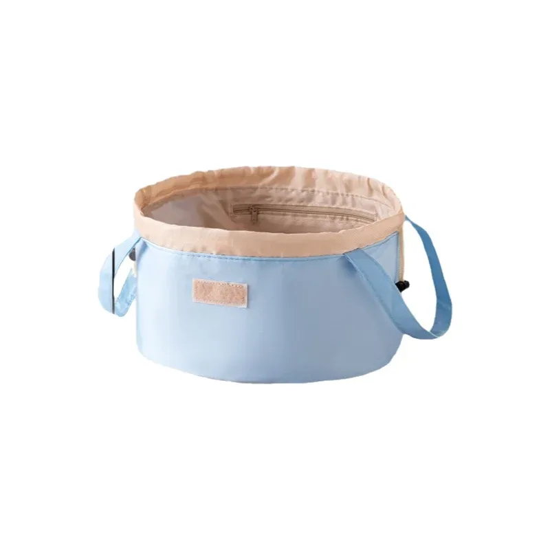sac de maquillage portable grande capacité avec cordon de serrage, trousse de toilette de voyage, sac de rangement pour pinceaux cosmétiques tendance, en polyester, forme cubique