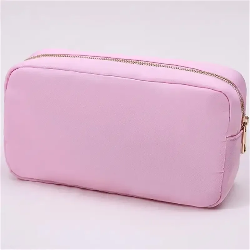 s /m/l/xl 17 couleurs pochette en nylon maquillage sac cosmétique fermeture éclair articles de toilette organisateur sac pour femmes filles voyage cadeau pochette de maquillage
