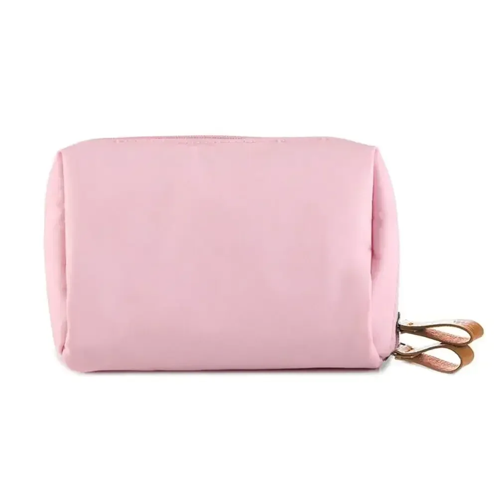 nouvelle trousse de maquillage simple pour femme, couleur unie, style coréen, pochette de toilette, sac de rangement imperméable, étui de luxe pour cosmétiques