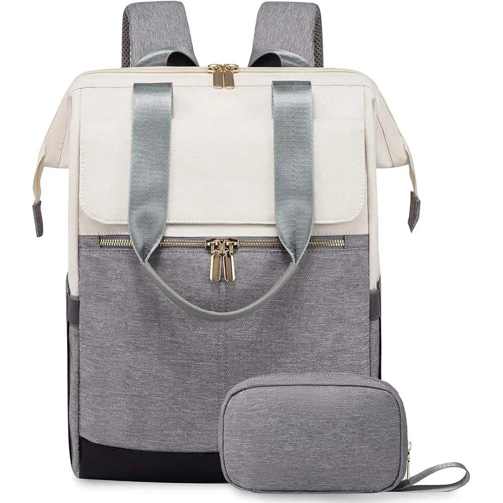 sac à dos pour ordinateur portable de 15,6 pouces pour femmes avec port usb, sacs à bandoulière tendance, sac à main, sac à dos de voyage imperméable avec sac organisateur