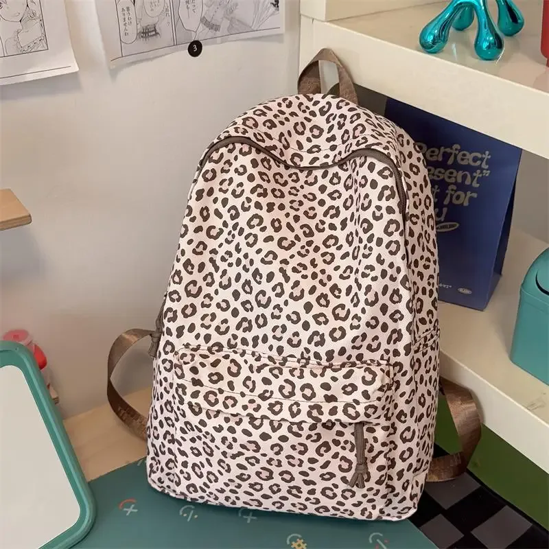 sac à dos léopard tendance, sac d'école, sac de voyage décontracté pour le quotidien, sac à dos léger grande capacité pour ordinateur portable, sac à livres