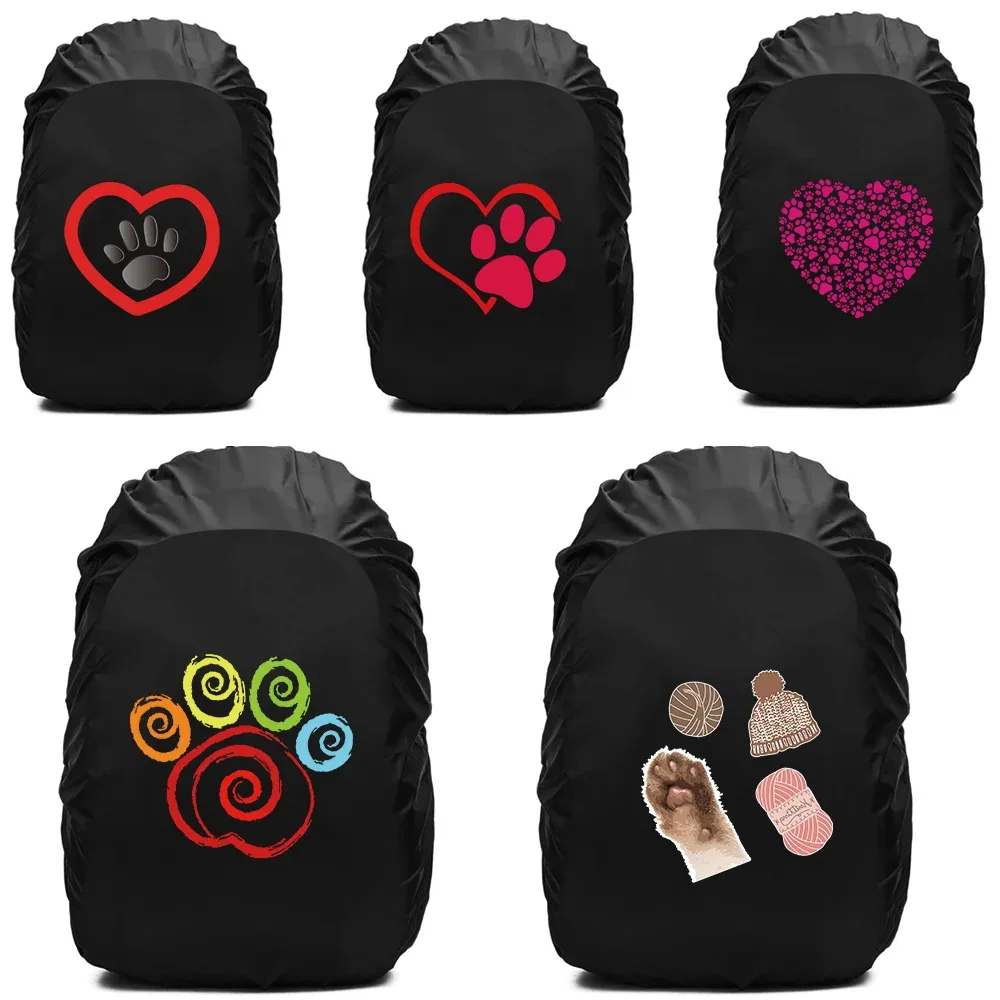 20-70L sac à dos housse de pluie housse anti-poussière pour sac arrière empreintes imprimé étanche Camping randonnée sac d'escalade pour housse de pluie