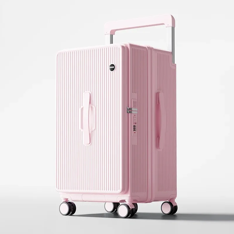 bagage grande capacité 28/32 extra large épaissi durable pc 1:9 ouverture latérale compartiment profond large chariot valise de voyage