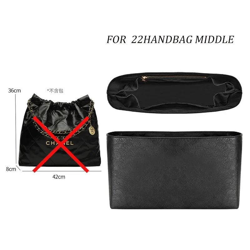 doublure intérieure légère et imperméable pour sac à main chanee 22, organisateur de sac mini s m l, s'adapte parfaitement, avec coussinet d'épaule ordonné et soigné.