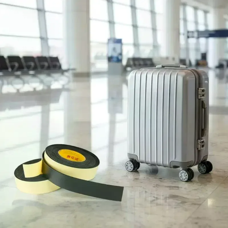 autocollants silencieux pour roulettes de bagages : réduction du bruit et protection résistante à l'usure pour