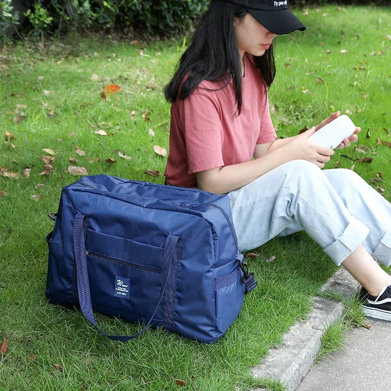 sacs de voyage pliables grande capacité, sacs à main étanches, sacs de vêtements portables, sacs de sport à poignée télescopique, sacs de rangement pour vêtements