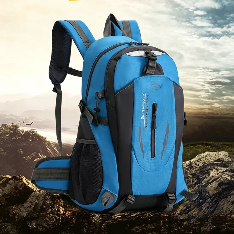 Sac à dos de randonnée en plein air, grande capacité, imperméable, sac à dos de voyage, sac à dos de sport pour le camping, la randonnée, l'escalade, le cyclisme, pour hommes et femmes