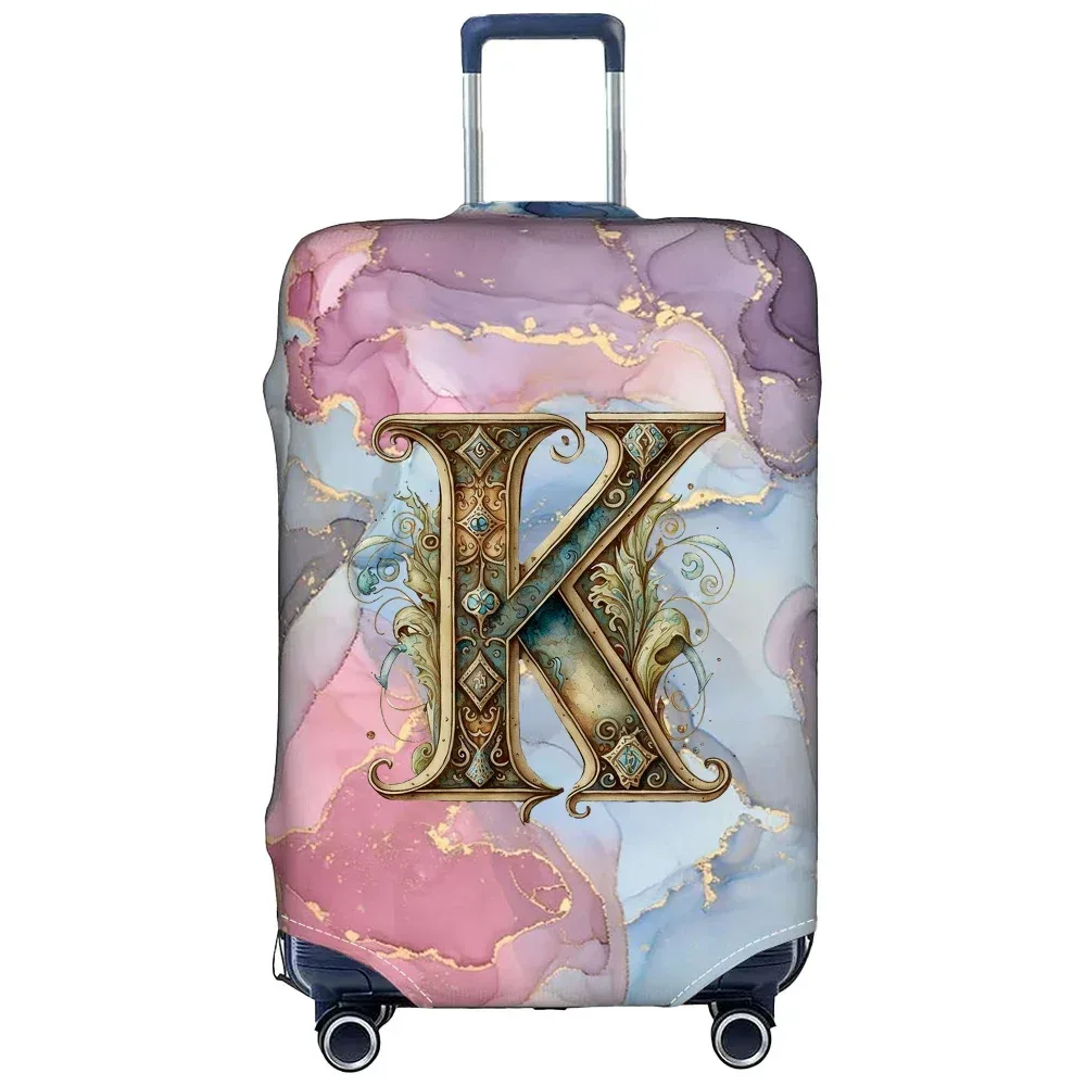 housse de protection élastique épaisse pour valise de voyage, pour valises de 18 à 28 pouces, série graphic lette