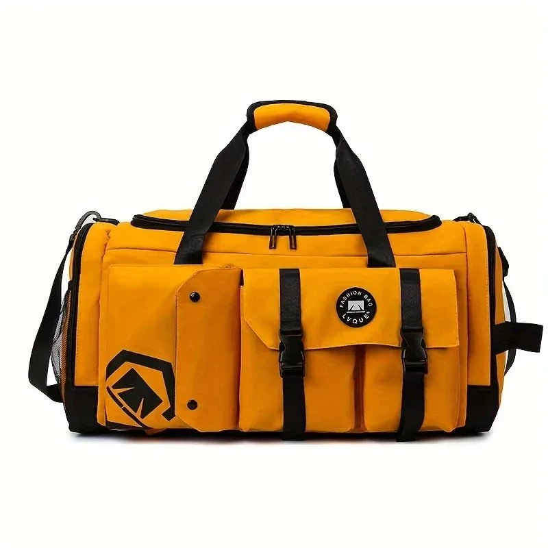 sac à dos de voyage de grande capacité, sac de sport avec compartiment séparé pour les affaires sèches et humides, compartiment indépendant pour les chaussures.