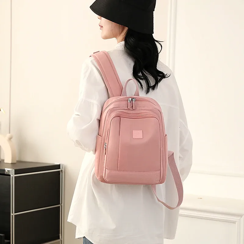 sac à dos décontracté pour femme, petit sac à dos de voyage en tissu de haute qualité, style élégant pour filles, sac à dos de shopping