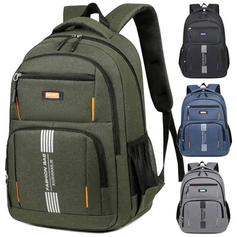 Sac à dos de voyage unisexe grande capacité style coréen 2026, sac à dos double épaisseur pour collégiens