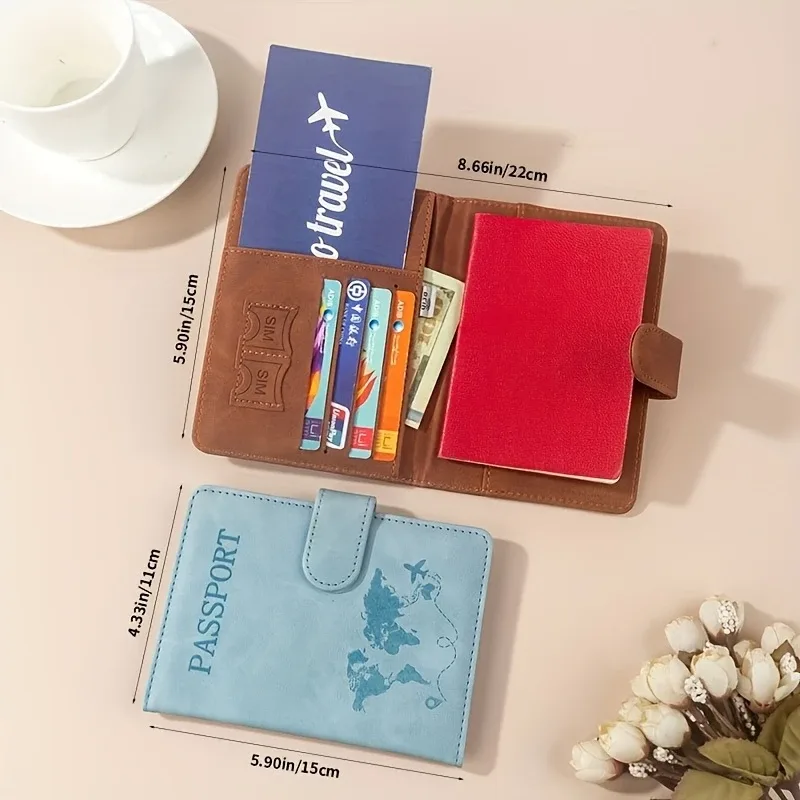 porte-passeport personnalisé pour les essentiels, étui de protection pour passeport, accessoires de voyage, porte-passeport pour femmes/hommes