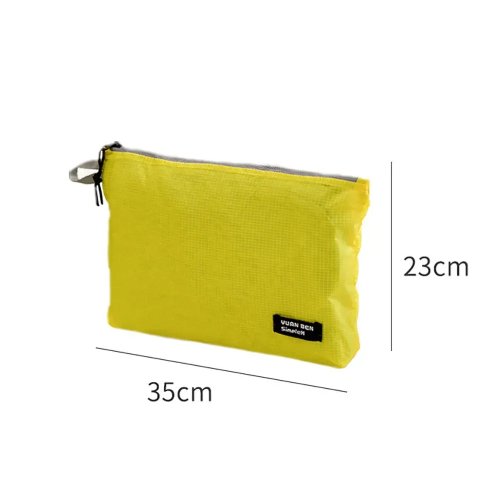 sac de rangement pour bagages recouvert de silicone, sac de rangement de voyage multifonctionnel ultra léger, sac de rangement de voyage haute capacité jaune orange