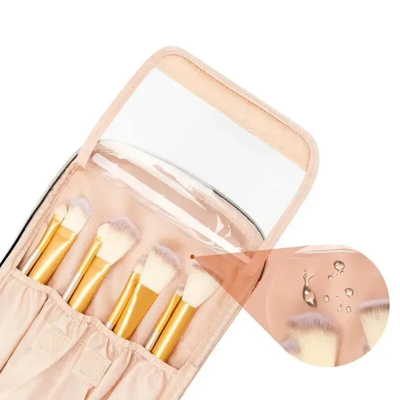 sac de rangement de toilette étanche en pu de grande capacité, sac de cosmétiques portable de voyage à la mode pour femmes et hommes