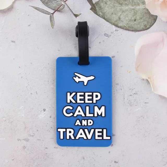 étiquette de bagage en pvc mignon, porte-étiquette d'adresse de valise, sangle de bagage de voyage, étiquettes nominatives de bagage, accessoires de voyage