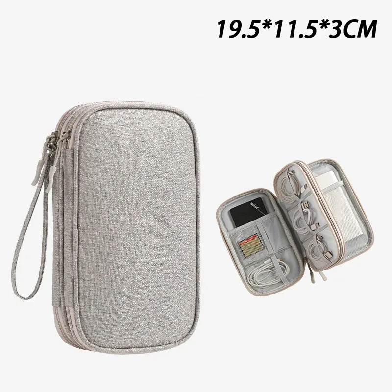 sac de rangement pour câbles usb, sac de rangement portable multifonctionnel pour chargeur et téléphone portable