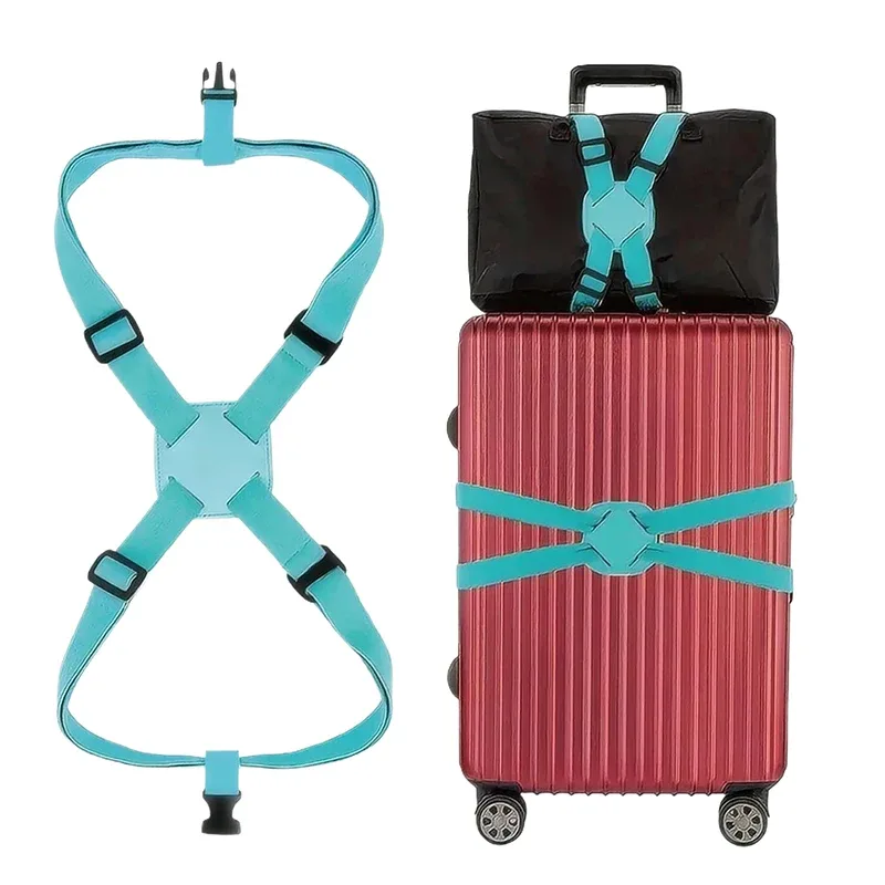 sangle de bagage élastique réglable, bande de fixation pour valise, sangle de fixation de bagages, ceinture de fixation antivol sécurisée pour le voyage