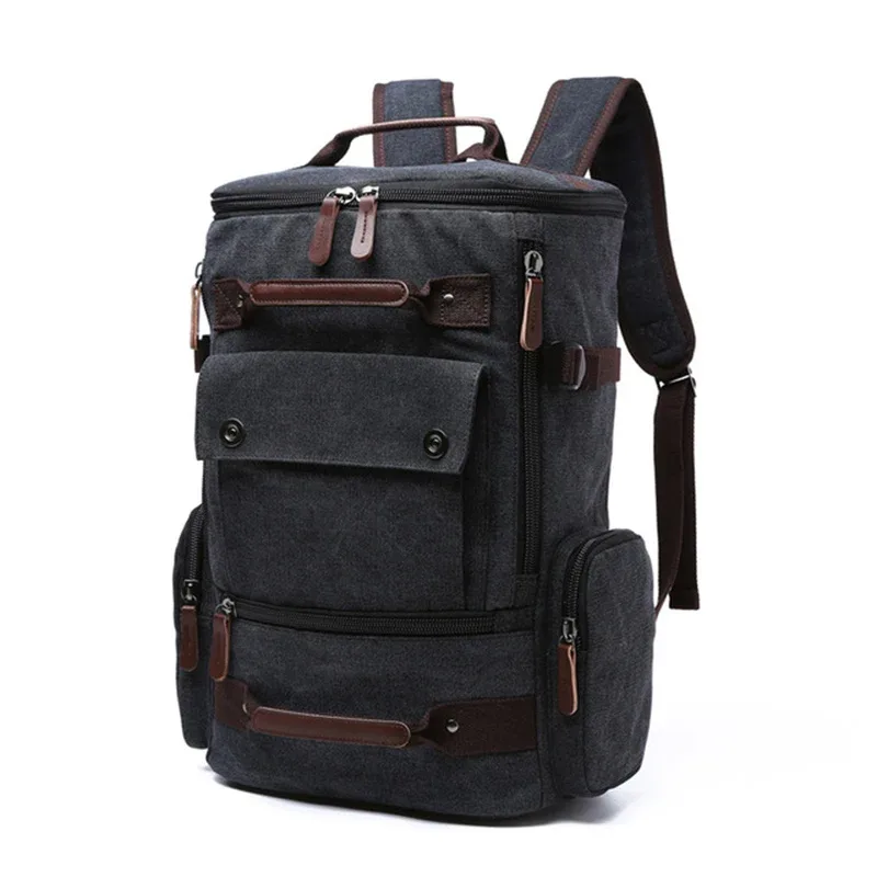 sac à dos pour hommes sac à dos en toile vintage sac d'école sacs de voyage pour hommes sac à dos de grande capacité sac à dos pour ordinateur portable sac de haute qualité