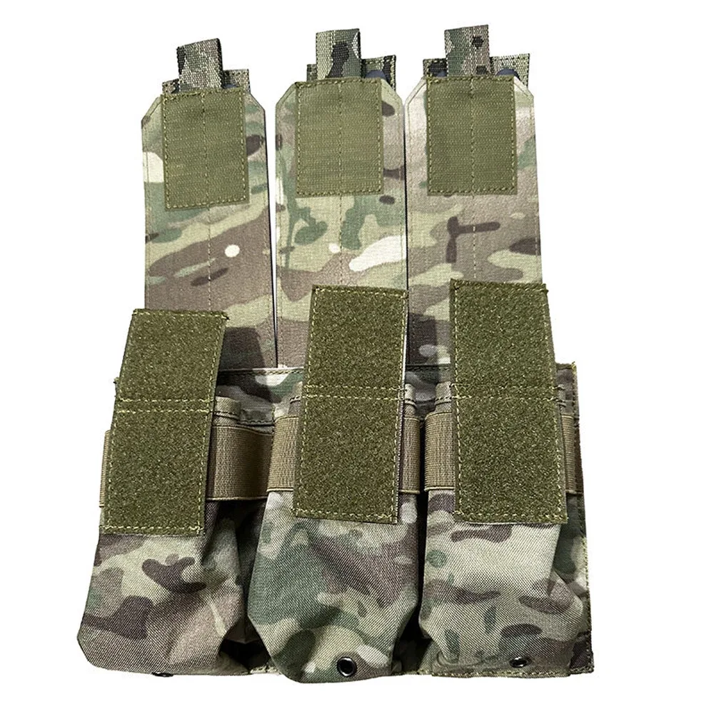 sac de rangement tactique triple pour accessoires d'extérieur, sac d'accessoires pour gilet molle
