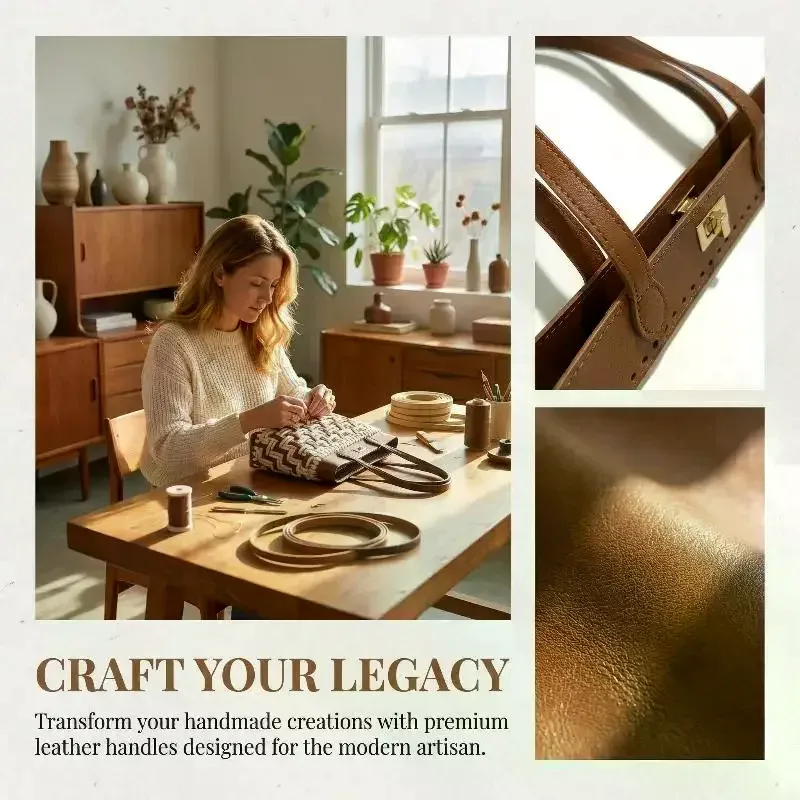poignée de sac en cuir pu tressé pour remplacement diy, sangles de sac à main adaptées pour la confection de sacs à main et sacs fourre-tout