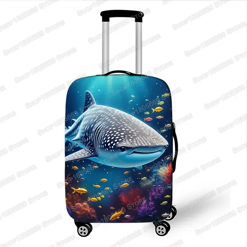 housse de protection pour bagages, motif dauphin/tortue/poulpe/étoile de mer, animaux océan, accessoires de voyage, 18-32 pouces