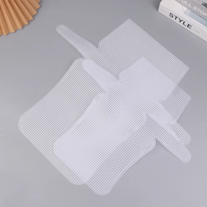 kit de matériaux de bricolage, sacs à crochet à tricoter, feuille de cadre en plastique en maille pour bricolage, sac de fabrication, tissage auxiliaire, sac à bandoulière, accessoire
