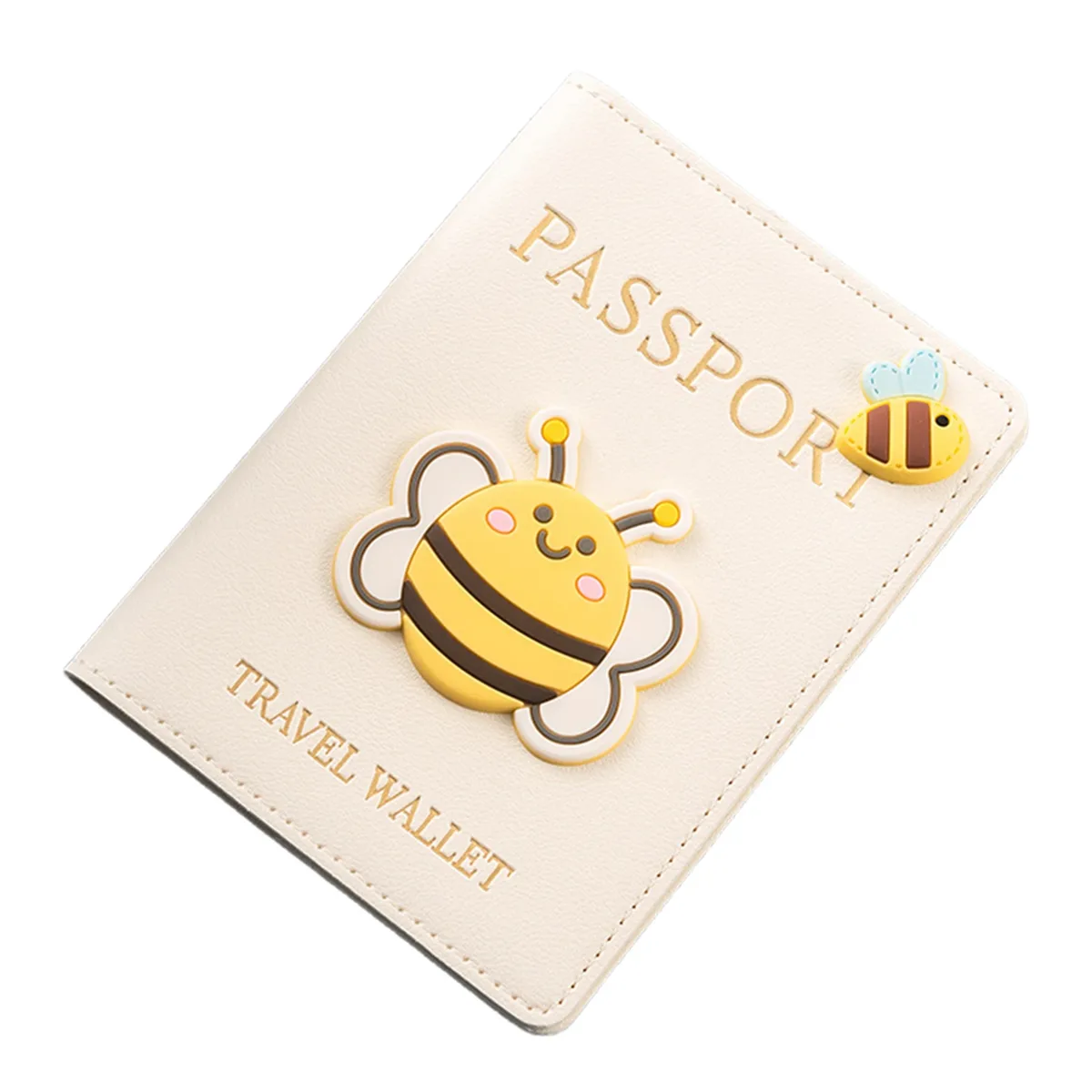housse de protection pour passeport en cuir pu, porte-documents de voyage à la mode, couverture de passeport sur le thème du dessin animé, organisateur de documents polyvalent