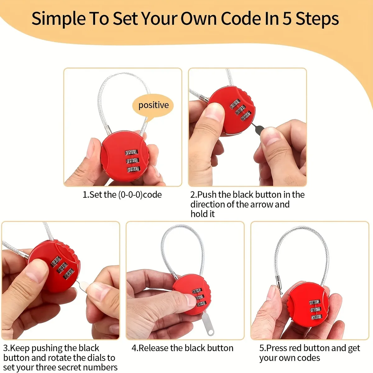 serrure à code combiné, serrure de sécurité à chiffres pour valise, sac à dos, casier de gym, tiroir