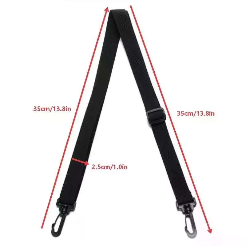 1 pièce sangle de remplacement détachable et réglable pour sac à bandoulière, longue, noire, accessoire pour sacs messager