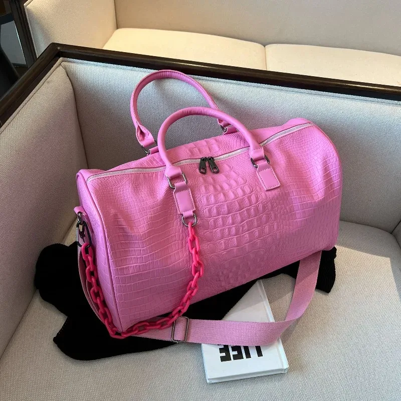 sac de voyage tendance pour femme, grande capacité, sac de sport et de fitness, sacs de créateur, sac de shopping, sacs bandoulière pour femme, сумка женская